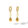 INS New light luxury niche titanium steel best-selling earrings for women, 18K gold-plated high-end stainless steel earrings from Europe and America, cross-border Item Picture